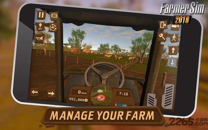 模拟农场2018手机版(Farmer Sim 2018)下载,模拟农场,农场游戏